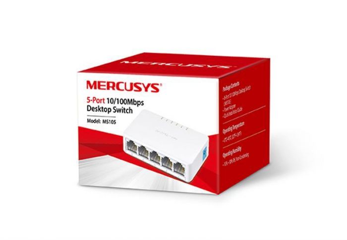 Комутатор Mercusys MS105 (5х10/100 Мбит)