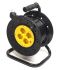 Подовжувач на котушці PowerPlant JY-2002/15 (PPRA10M150S4) 4 розетки, 15 м, чорно-жовтий