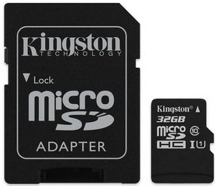 Карта пам`ятi MicroSDHC 32GB UHS-I Class 10 Kingston Canvas Select + SD-адаптер (SDCS/32GB)