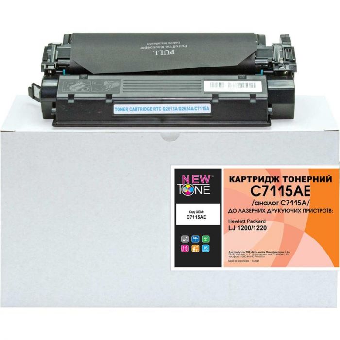 Картридж NewTone (C7115AE) HP LJ 1200/1220 Black (C7115A)