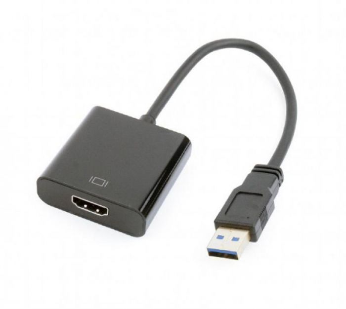 Адаптер Cablexpert (A-USB3-HDMI-02) USB3.0-HDMI, 0.15 м, чорний