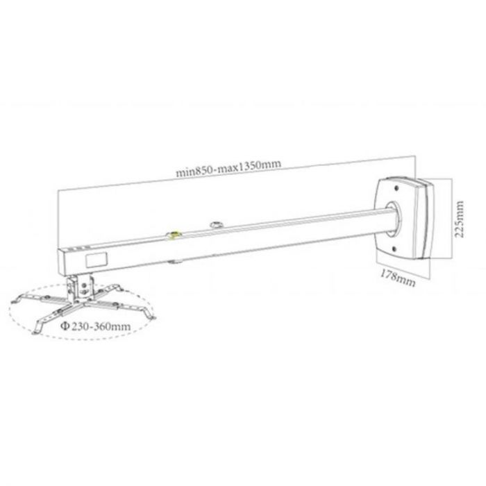 Кріплення для проектора Charmount CT-PRB-8M