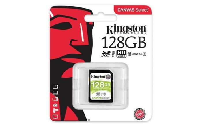 Карта пам`ятi SDXC 128GB UHS-I Class 10 Kingston Canvas Select (SDS/128GB)