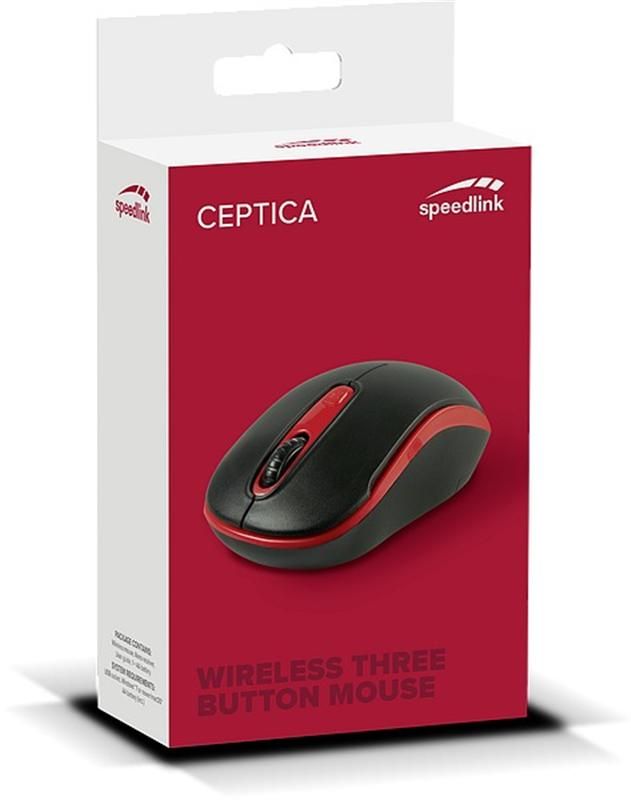 Миша бездротова SpeedLink Ceptica (SL-630013-BKRD) Black, Red USB