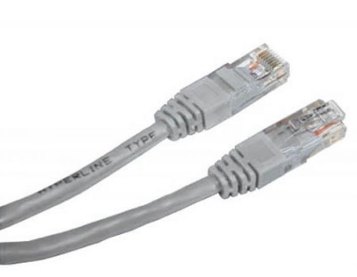 Патч-корд UTP Cablexpert (PP12-50M) літий, 50u "штекер із засувкою", 50 м, сірий