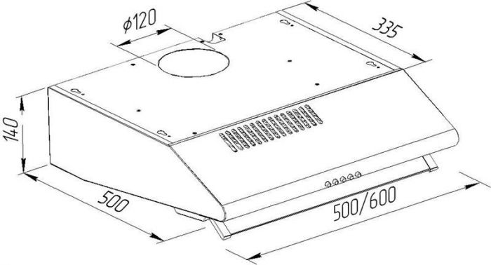 Витяжка Pyramida MH 50 WH