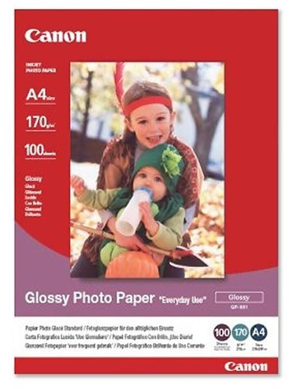 Фотопапір CANON (GP-501) Photo Paper Glossy глянсовий 170г/м2 А4 100л (0775B001)