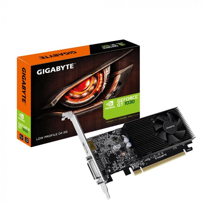 Відеокарта GF GT 1030 2GB GDDR4 Low Profile Gigabyte (GV-N1030D4-2GL)