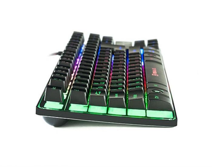 Клавіатура REAL-EL Gaming 8710 TKL Backlit Ukr Black