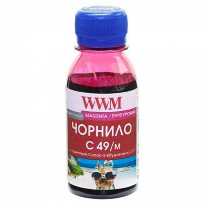 Чорнило WWM Canon Pixma G1400/2400/3400 (Magenta) (C49/M-2) 100г