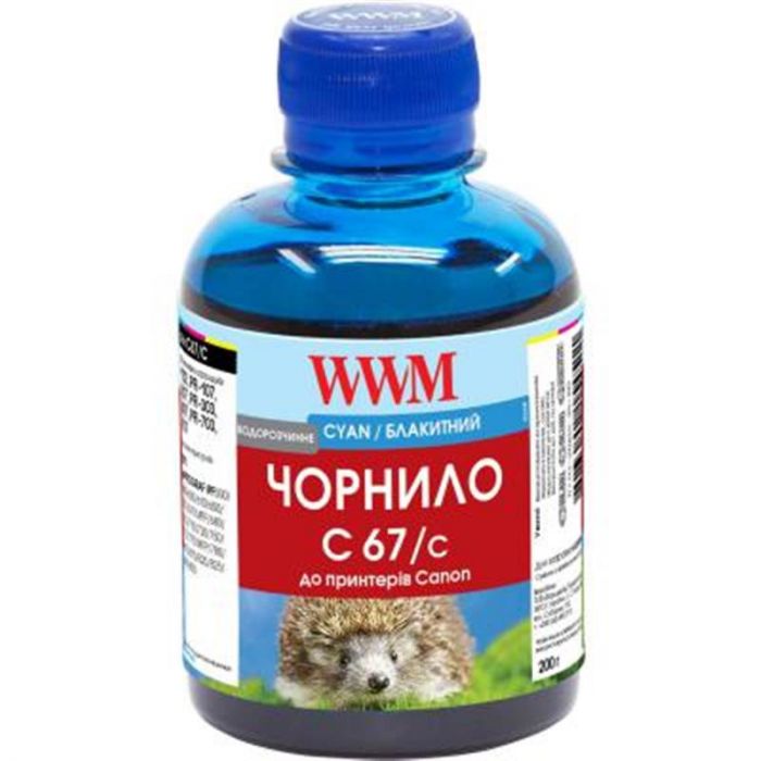 Чернила WWM Canon IPF-107С (Cyan) (C67/C) 200г