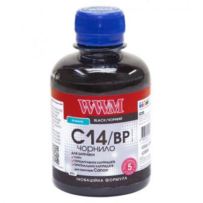 Чорнило WWM Canon PGI-450/PGI-470 Black Pigment (C14/BP) 200г