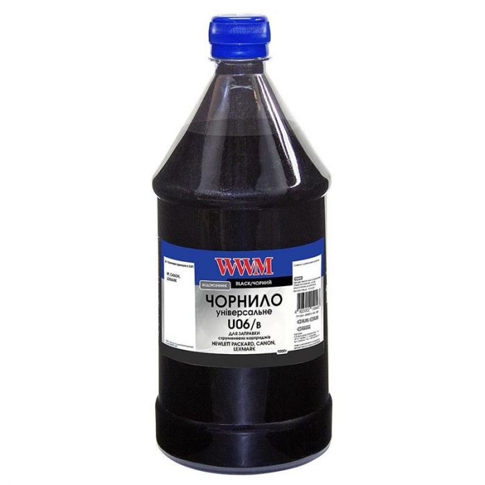 Чорнило WWM Canon/HP/Lexmark Universal Black (U06/B-4) 1000г