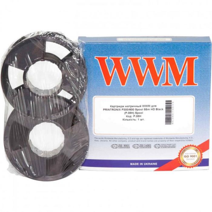 Картридж WWM (P.08H) Printronix P300/600 Spool 55m HD Black
