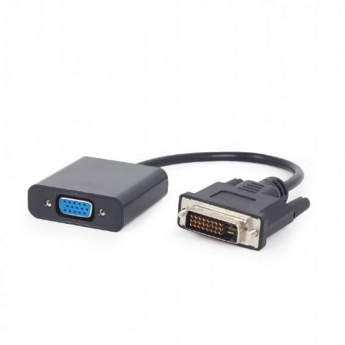 Адаптер Cablexpert (A-DVID-VGAF-01) DVI-D-VGA, 0.2 м, чорний (пакет)