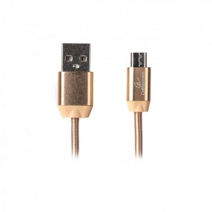 Кабель Cablexpert (CCPB-M-USB-08G) USB 2.0 A - microUSB, преміум, 1м, золотистий