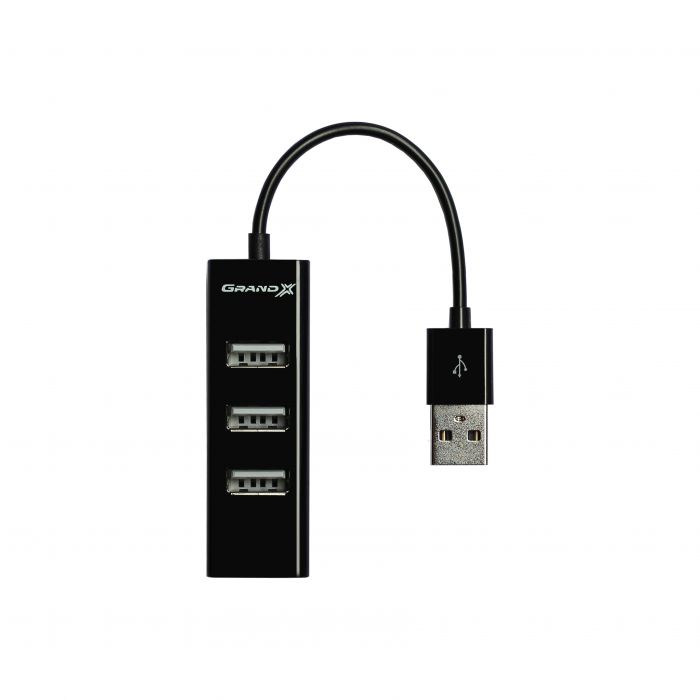 Концентратор Grand-X Travel 4хUSB2.0 Black (GH-403)