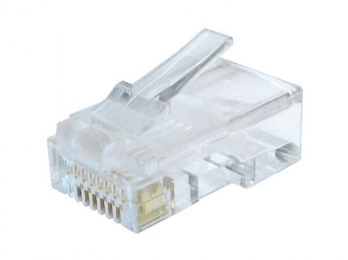 Конектор RJ 45 Cablexpert (LC-8P8C-002/50) 8P8C, Cat.6, із позолоченими контактами (50 шт/уп)