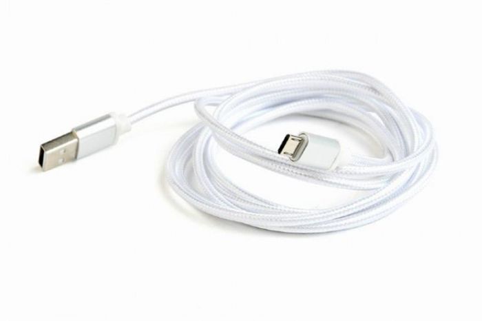 Кабель Cablexpert (CCB-mUSB2B-AMBM-6-S) USB 2.0 - Micro B, 1.8м, серебристий