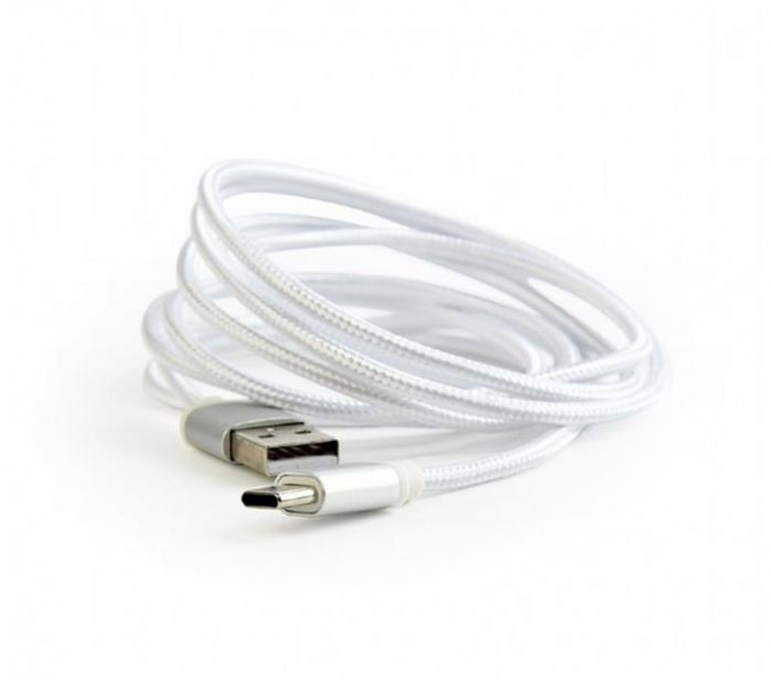 Кабель Cablexpert (CCB-mUSB2B-AMCM-6-S) USB 2.0 - USB Type-C, 1.8м, серебристий