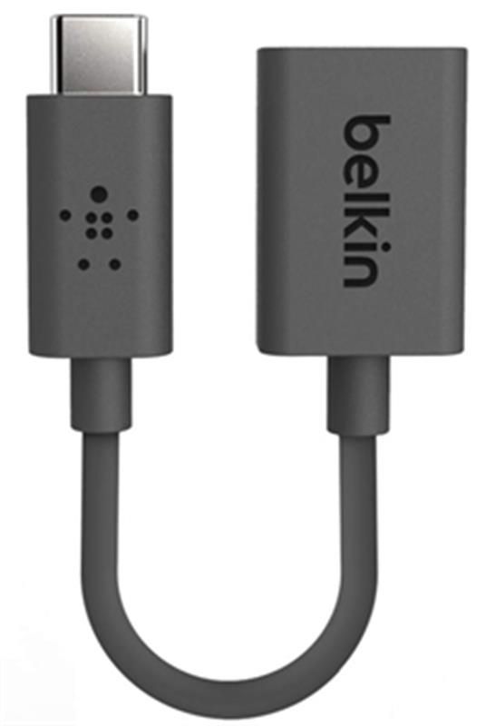 Адаптер Belkin USB3.0-USB Type-C, 0.14м Black (F2CU036btBLK)