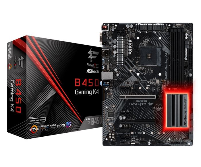 Материнська плата ASRock Fatal1ty B450 Gaming K4 Socket AM4