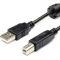 Кабель Atcom USB - USB Type-B V 2.0 (M/M), 1.5 м, ферит, чорний (5474) 