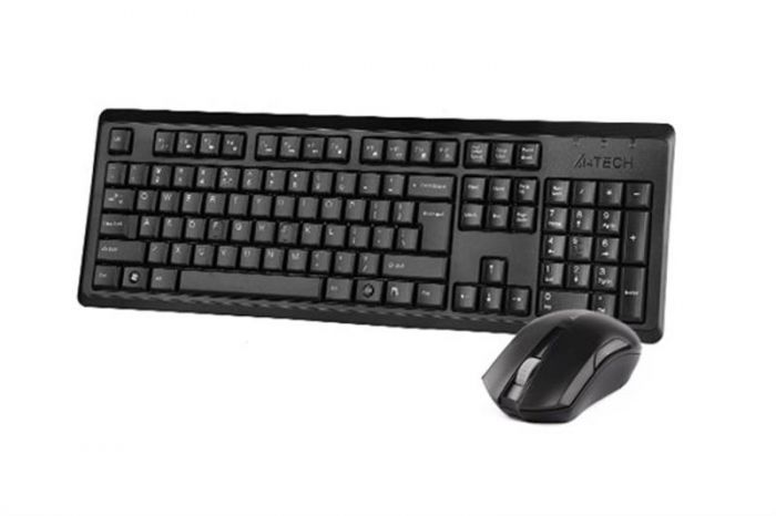 Комплект (клавіатура, мишка) бездротовий A4Tech 4200N (GR-92+G3-200N) Black USB