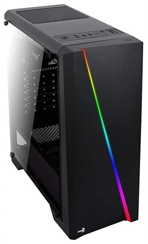 Корпус AeroCool Cylon BG RGB (Cylon BG Tempered Glass) Black без БЖ