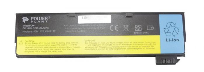 АКБ PowerPlant для ноутбука Lenovo ThinkPad T440 (45N1127) 10.8V 5200mAh (NB00000252)