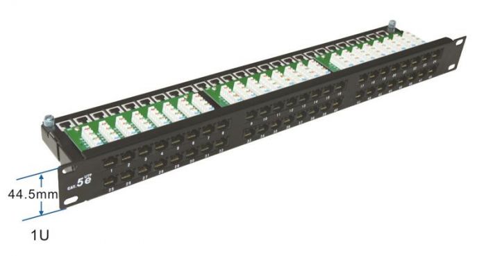 Патч-панель EServer (WT-2264-CAT.5E) 19" 48xRJ-45, кат. 5e, 1U