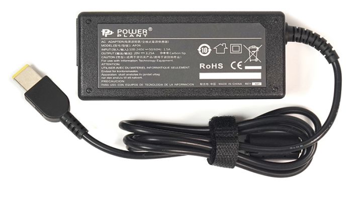 Блок живлення PowerPlant для ноутбука IBM/Lenovo 220V, 20V 65W 3.25A, Special (IB65HUSB)