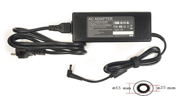 Блок живлення PowerPlant для ноутбука IBM/Lenovo 220V, 19.5V 120W 6.15A, 5.5х2.5мм (IB120G5525)