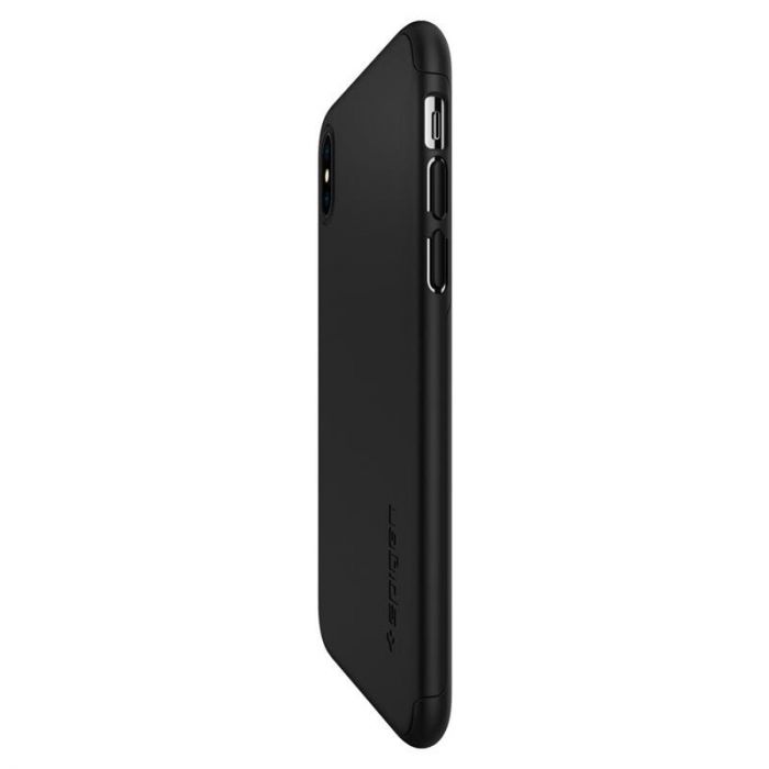 Чохол-накладка Spigen Thin Fit 360 для Apple iPhone XS Max Black (065CS24846) + скло