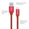 Кабель ColorWay USB-MicroUSB, 1м Red (CW-CBUM002-RD)