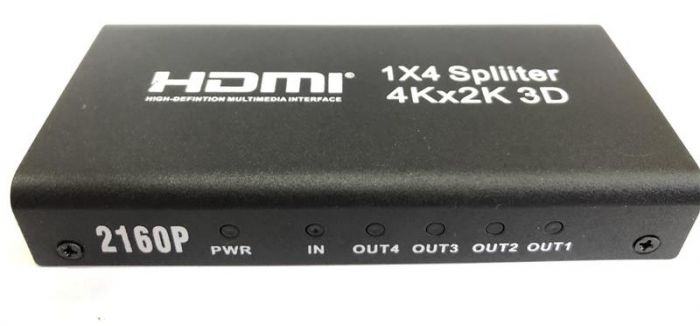 Розгалужувач (спліттер) Atcom (15190) HDMI 4 порту, підтримка UHD 4K