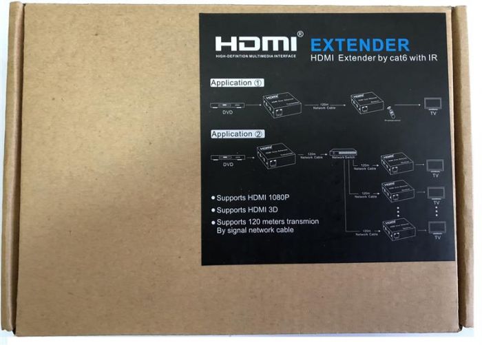 Подовжувач Atcom (14157) HDMI-Ethernet, до 120м