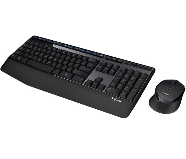 Комплект (клавiатура, миша) бездротовий Logitech MK345 Combo Black USB (920-006489)