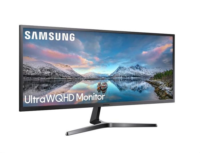 Монiтор Samsung 34.1" S34J550W (LS34J550WQIXCI) VA Gray/Dark Blue