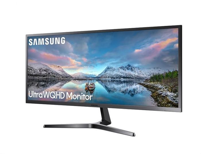 Монiтор Samsung 34.1" S34J550W (LS34J550WQIXCI) VA Gray/Dark Blue