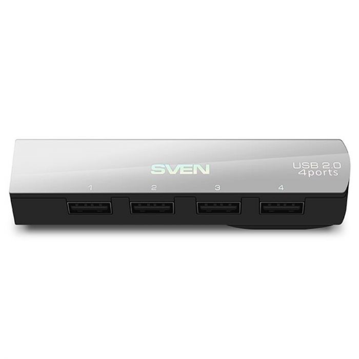 Концентратор USB2.0 Sven HB-891 сріблястий, 4xUSB2.0