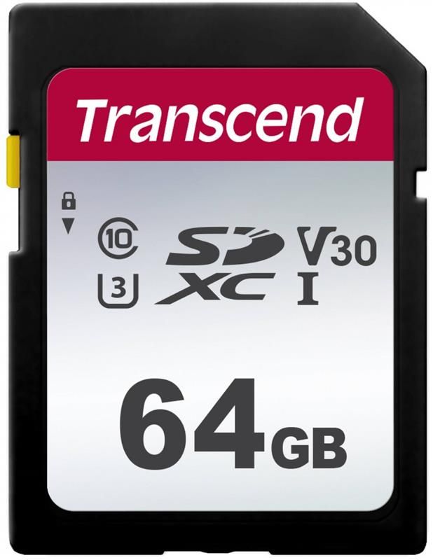 Карта пам`яті SDXC 64GB UHS-I/U3 Class 10 Transcend 300S (TS64GSDC300S)