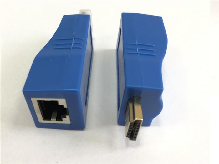 Подовжувач Atcom HDMI - RJ-45 (M/F), Blue (14369)