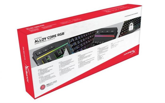 Клавіатура HyperX Alloy Core RGB Black (4P4F5AX)