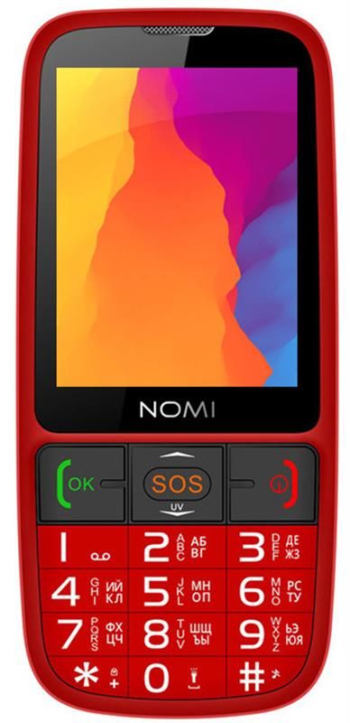 Мобiльний телефон Nomi i281+ Dual Sim Red