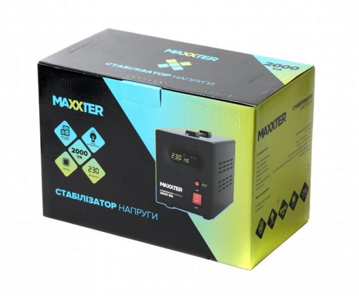 Стабілізатор Maxxter MX-AVR-S2000-01 2000VA