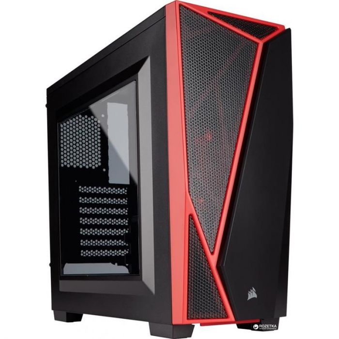 Корпус Corsair Carbide SPEC-04 Windowed Black/Red (CC-9011107-WW) без БЖ