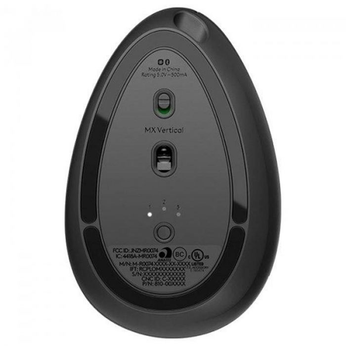 Мишка Bluetooth+Wireless Logitech MX Vertical Black (910-005448)