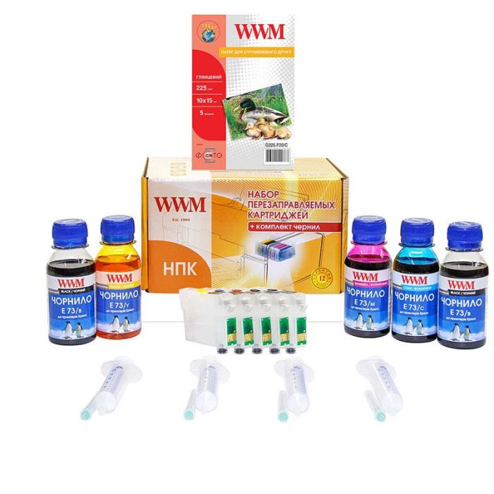 Комплект ПК WWM для EPSON Stylus C110/Office T30/TX510FN (RC.T073H)