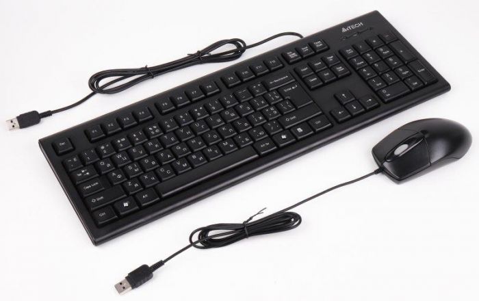 Комплект (клавіатура, миша) A4Tech KR-8372 Black USB